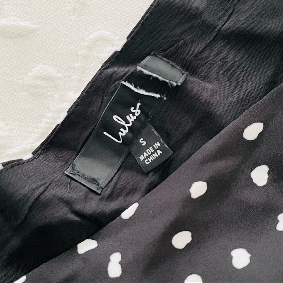 NWOT Lulus Aislinn Black Polka Dot Sleeveless Jumpsuit Small - Picture 7 of 13